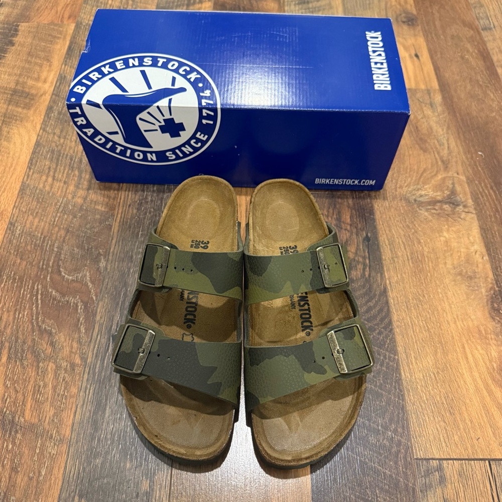 Birkenstock Desert Soil Green Camo Sandals